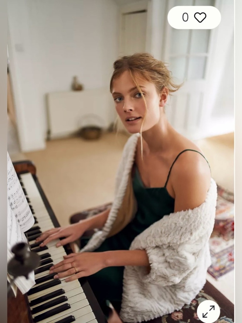 Anthropologie Saturday Sunday Faux Fur Cocoon Cardigan